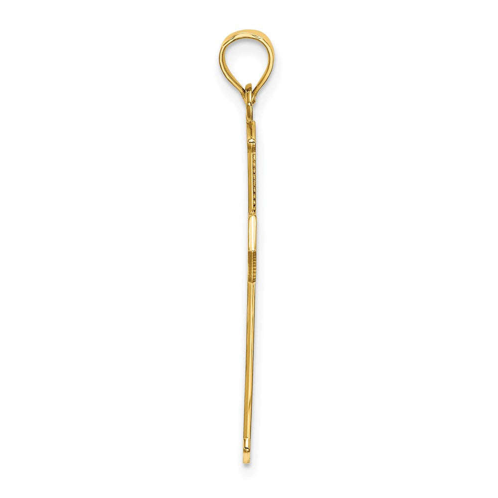 Charm „Kreuz mit Pfeilspitzen und Kreuzakzenten" aus 14K Gelbgold
