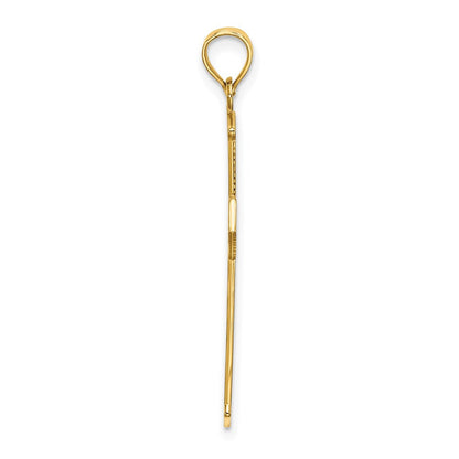 Charm „Kreuz mit Pfeilspitzen und Kreuzakzenten" aus 14K Gelbgold