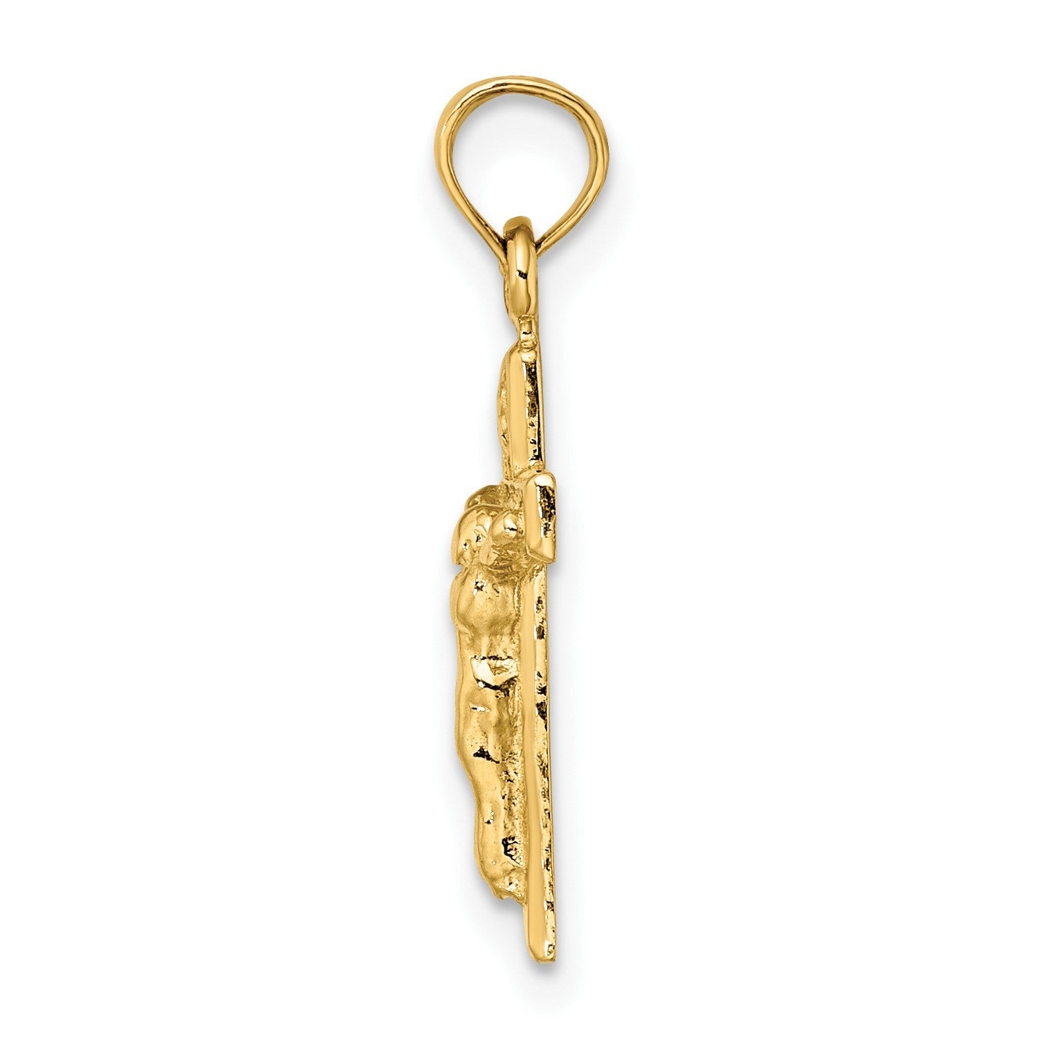 14K Gelbgold Kruzifix Anhänger