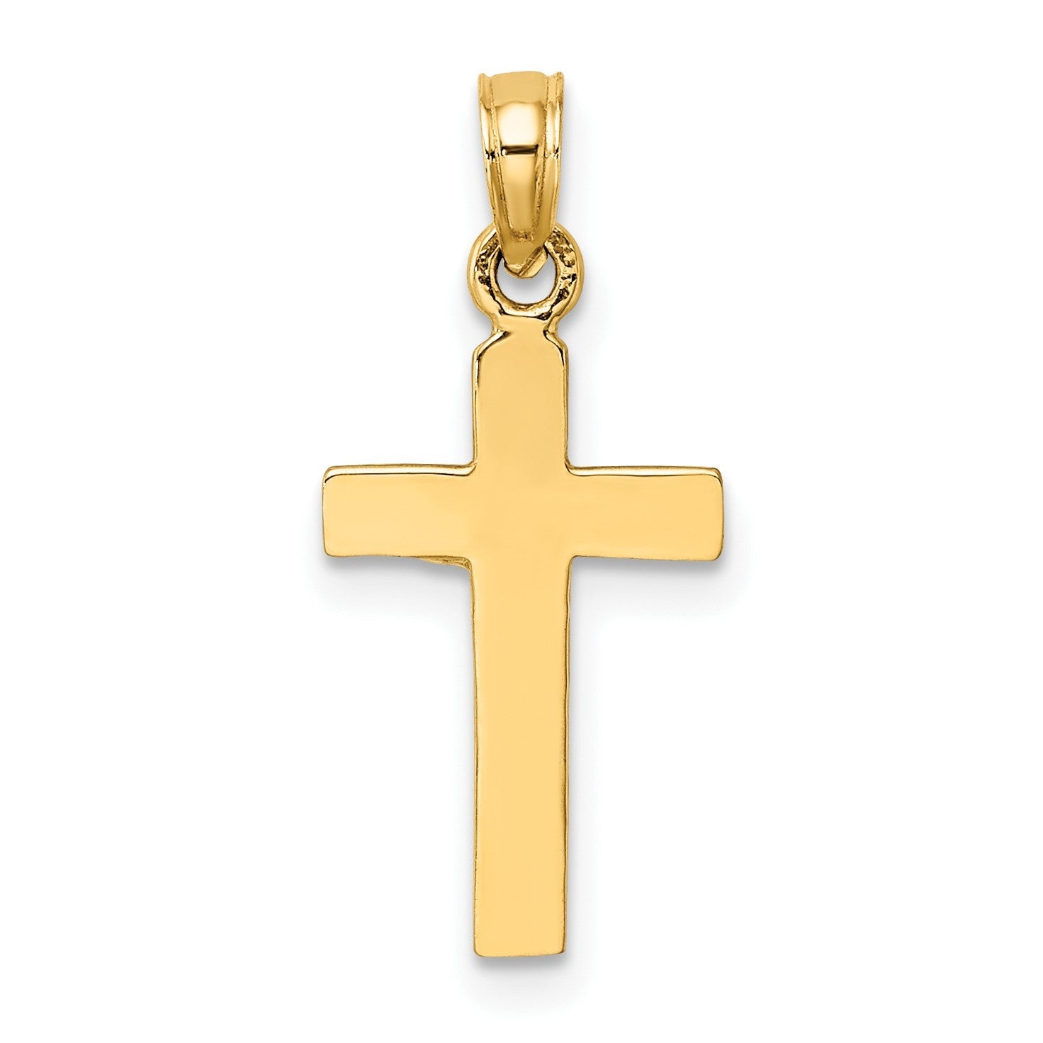 14K Gelbgold Kruzifix Anhänger