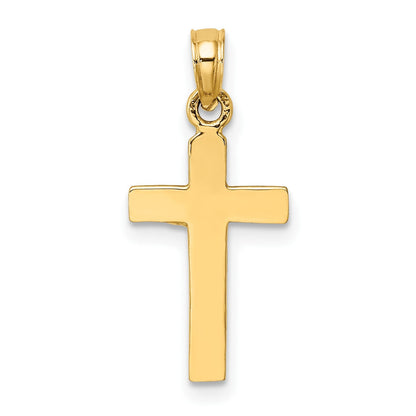 14K Gelbgold Kruzifix Anhänger