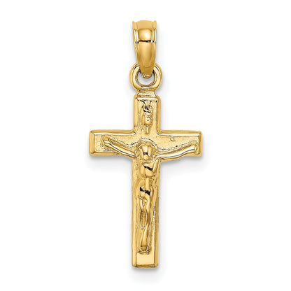 14K Gelbgold Kruzifix Anhänger