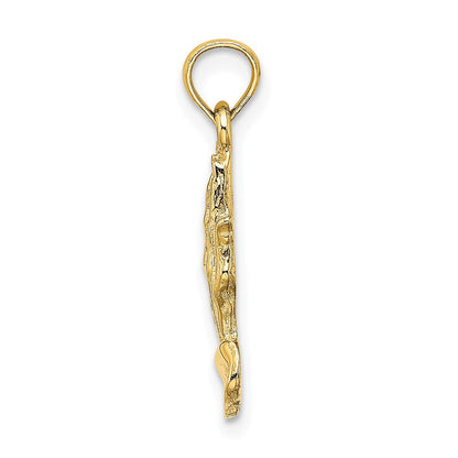 14K Gelbgold 2-D Betende-Hände-Charm
