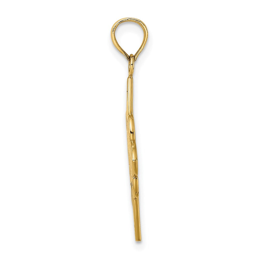14K Gelbgold Emailliert Keltisch Knoten Charm