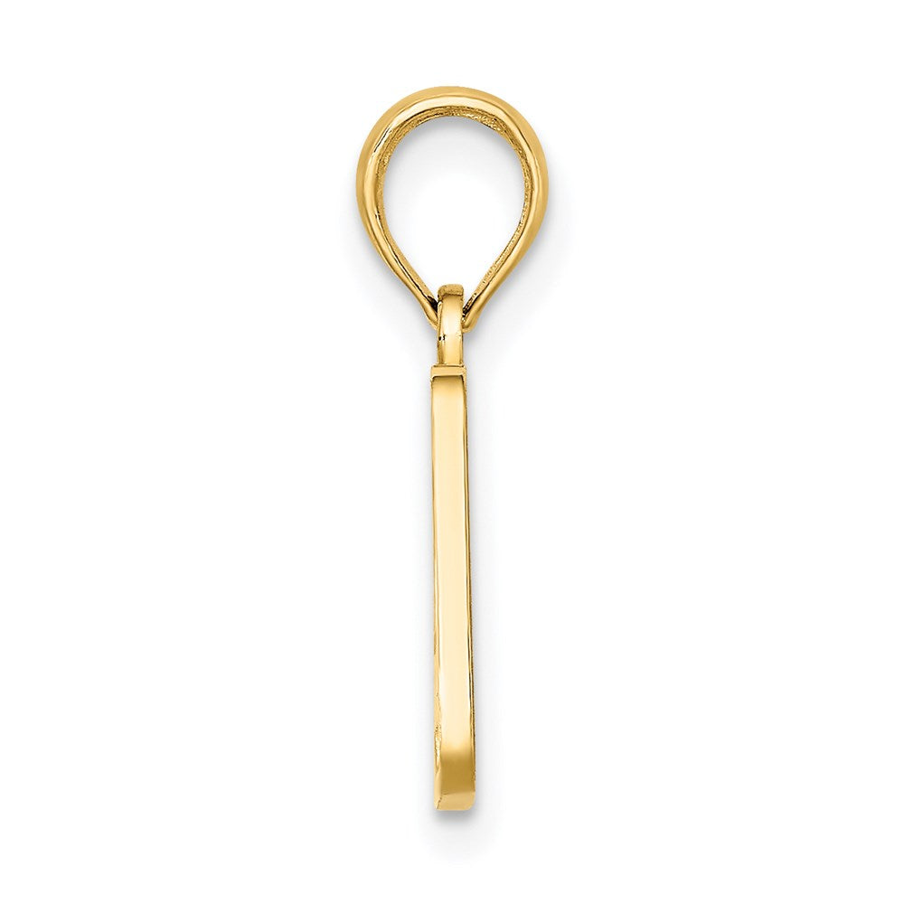 14K Gelbgold OBX NORTH CAROLINA Nummernschild-Charm