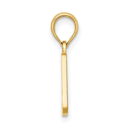 14K Gelbgold OBX NORTH CAROLINA Nummernschild-Charm