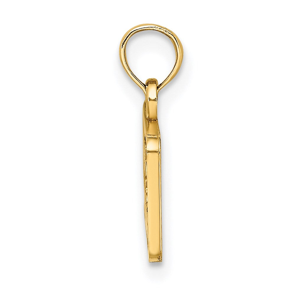 14K Gelbgold OBX NORTH CAROLINA Nummernschild-Charm
