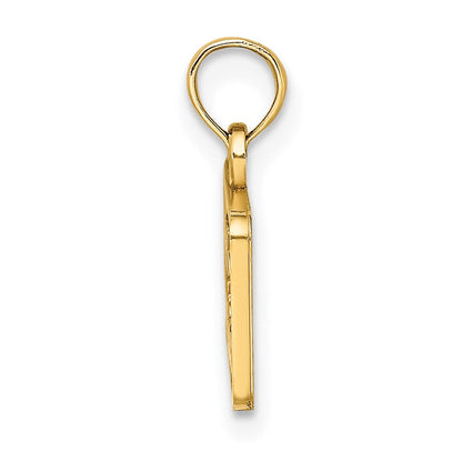 14K Gelbgold OBX NORTH CAROLINA Nummernschild-Charm