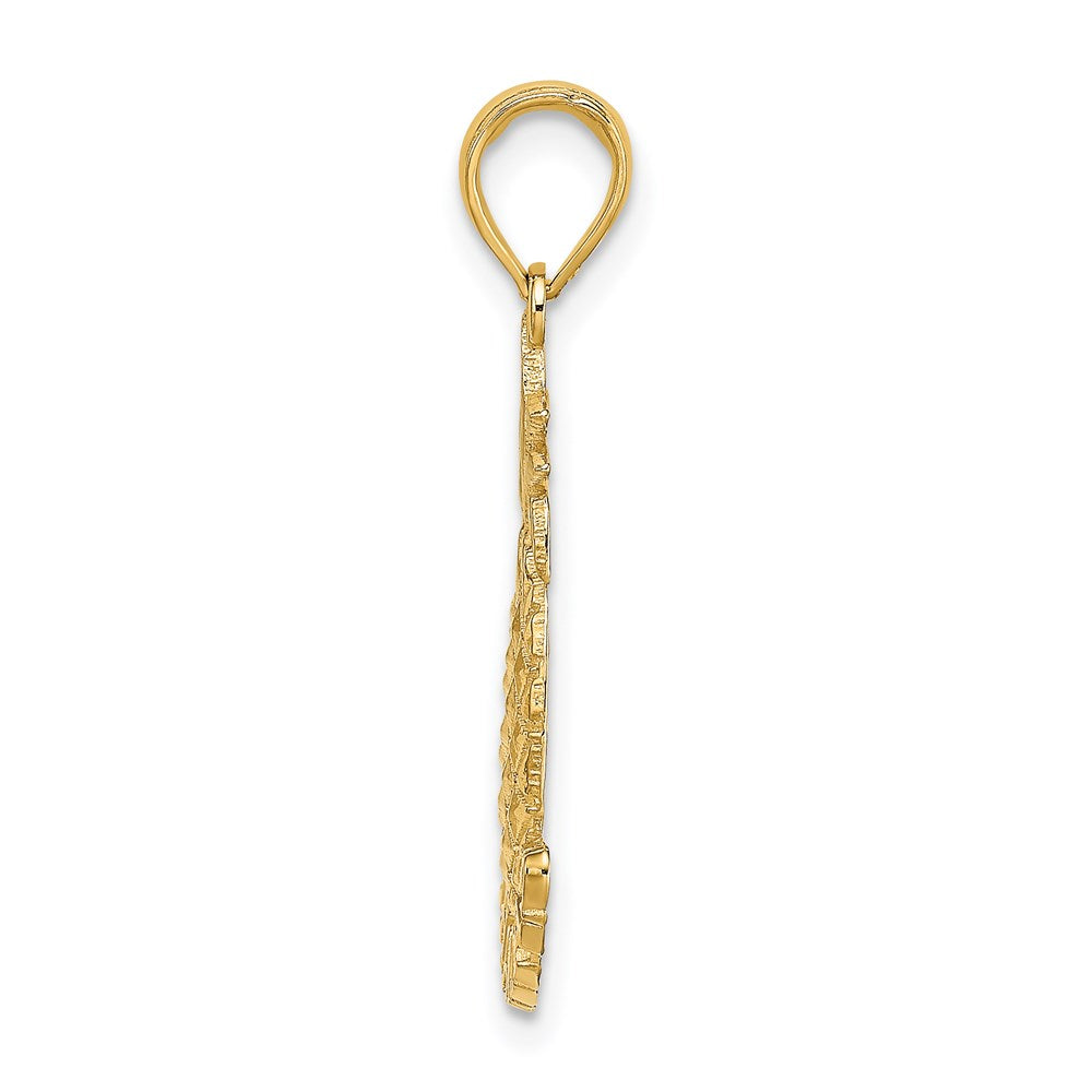14K Gelbgold Bahamas Pineapple Charm