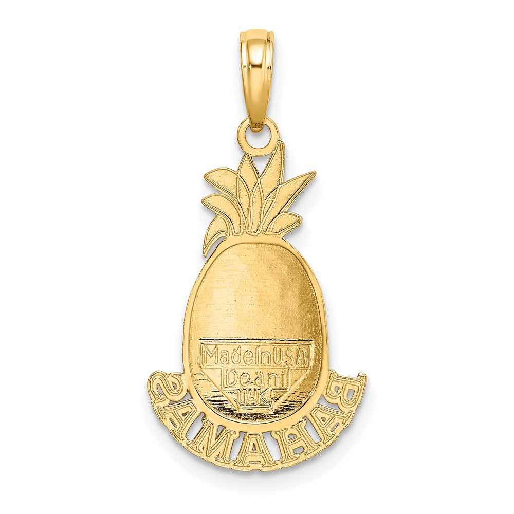 14K Gelbgold Bahamas Pineapple Charm