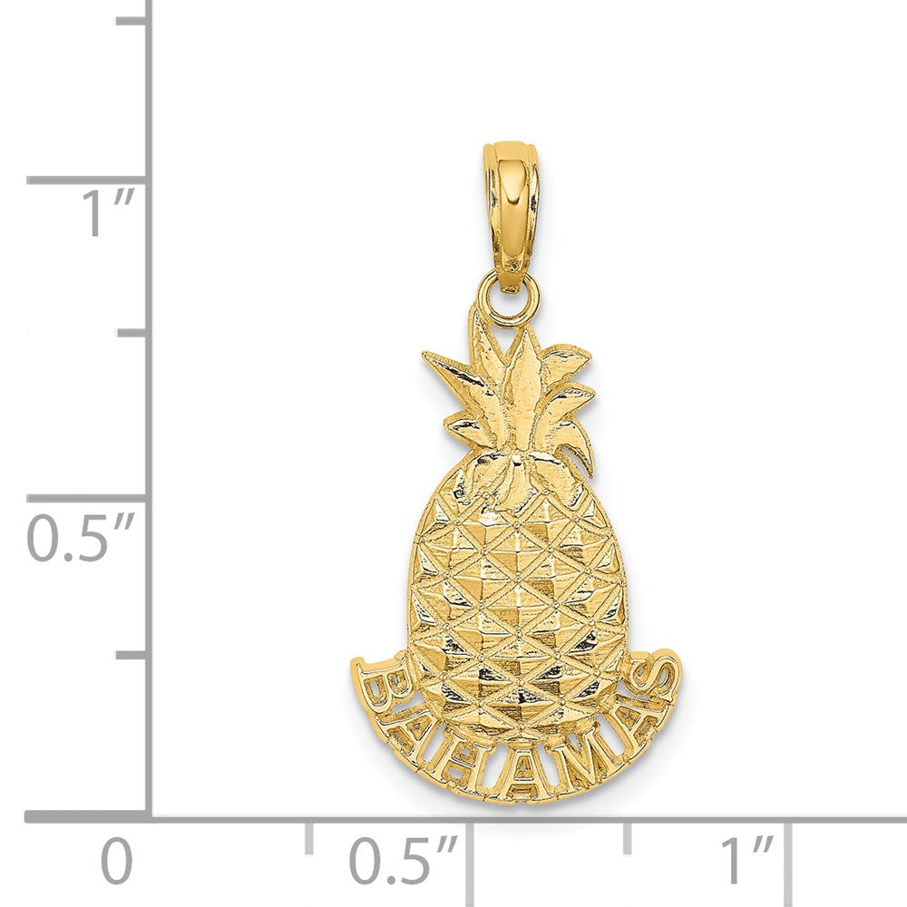 14K Gelbgold Bahamas Pineapple Charm