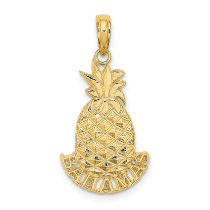 14K Gelbgold Bahamas Pineapple Charm