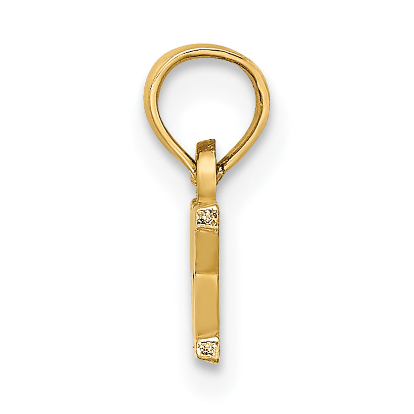 14K Gelbgold Poliert Obx Charm