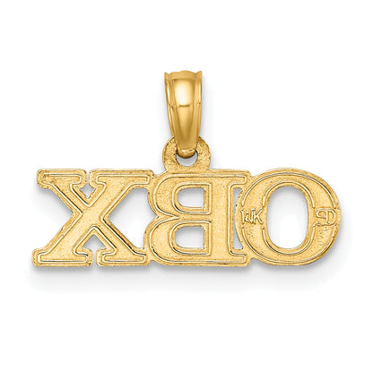14K Gelbgold Poliert Obx Charm
