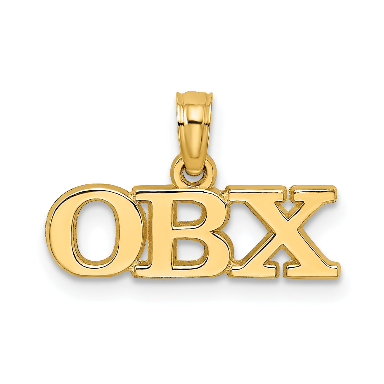 14K Gelbgold Poliert Obx Charm