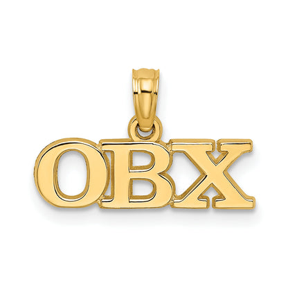 14K Gelbgold Poliert Obx Charm