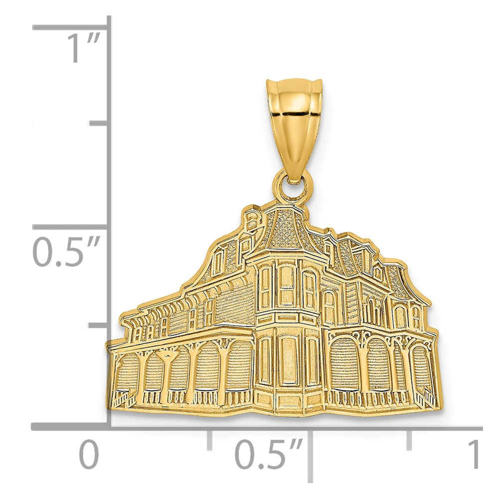 14K Gelbgold "THE QUEEN VICTORIA - CAPE MAY NJ" Charm