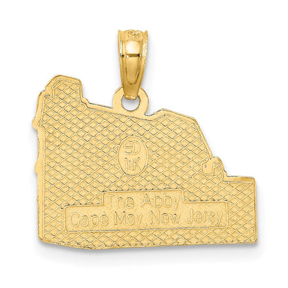 14K Gelbgold Charm "THE ABBY – CAPE MAY NJ