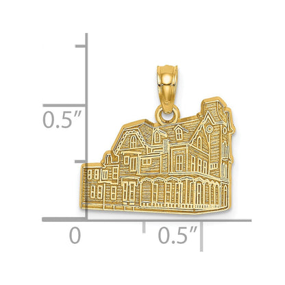 14K Gelbgold Charm "THE ABBY – CAPE MAY NJ
