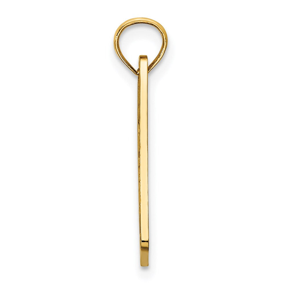 14K Gelbgold Strukturiert Avalon License Platte