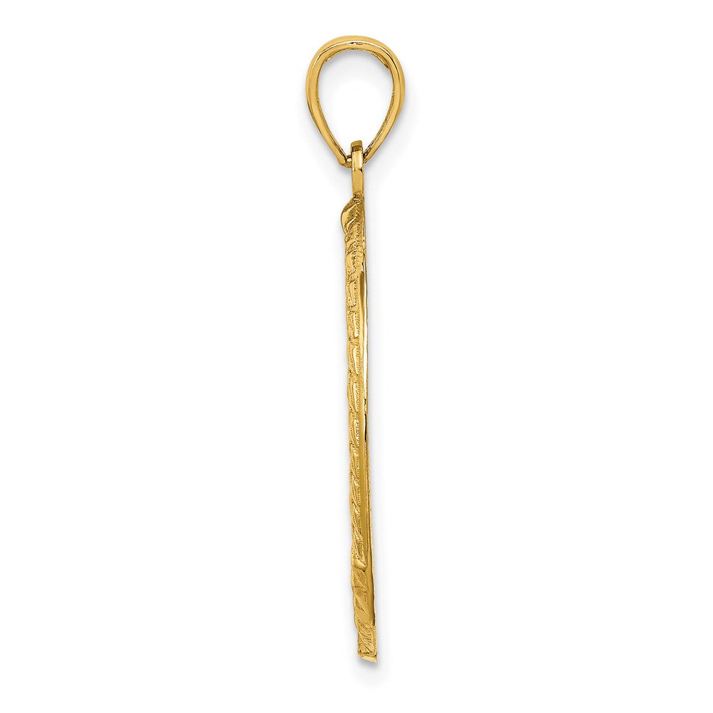 14K Gelbgold BOSTON Stadtbild-Charm, rund