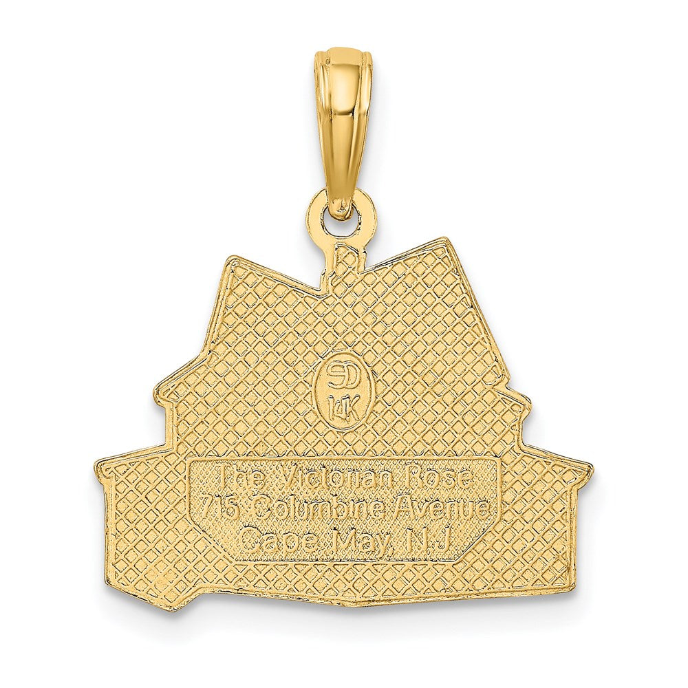 14K Gelbgold Charm „The VICTORIAN ROSE – CAPE MAY NJ“