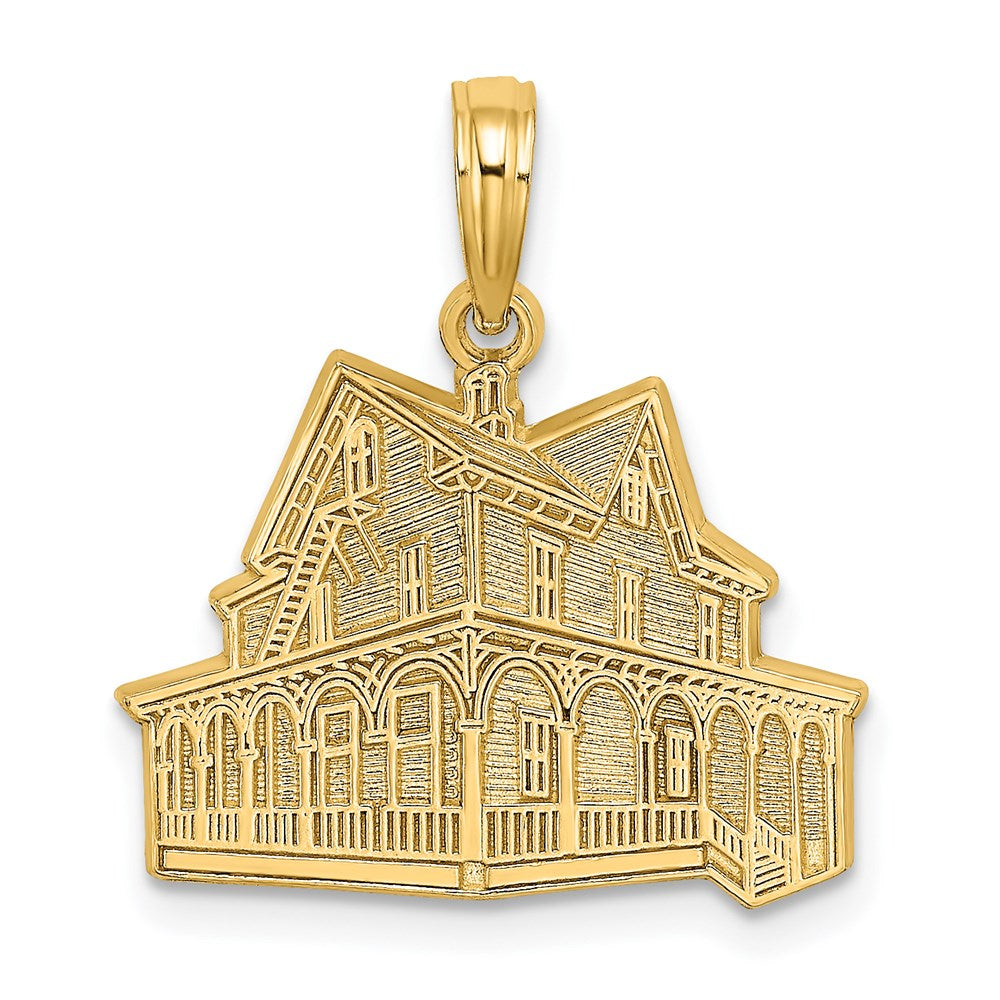 14K Gelbgold Charm „The VICTORIAN ROSE – CAPE MAY NJ“