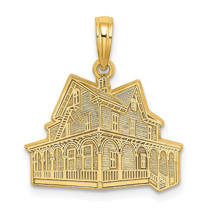 14K Gelbgold Charm „The VICTORIAN ROSE – CAPE MAY NJ“