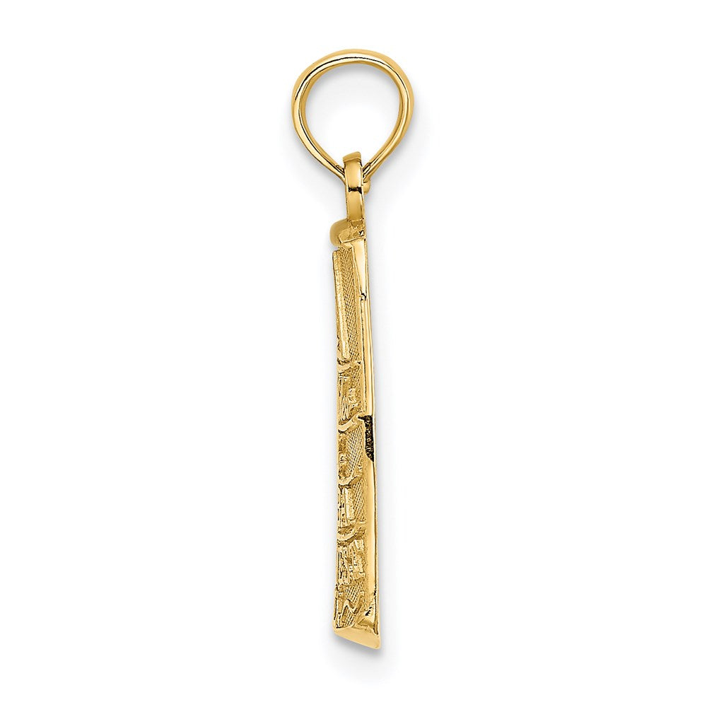 14K Gelbgold Klein Southern Most Point Usa / Key West Fl Charm