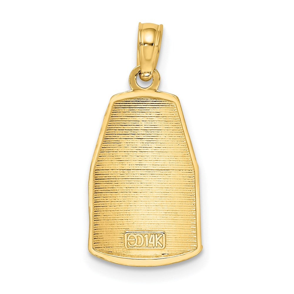 14K Gelbgold Klein Southern Most Point Usa / Key West Fl Charm