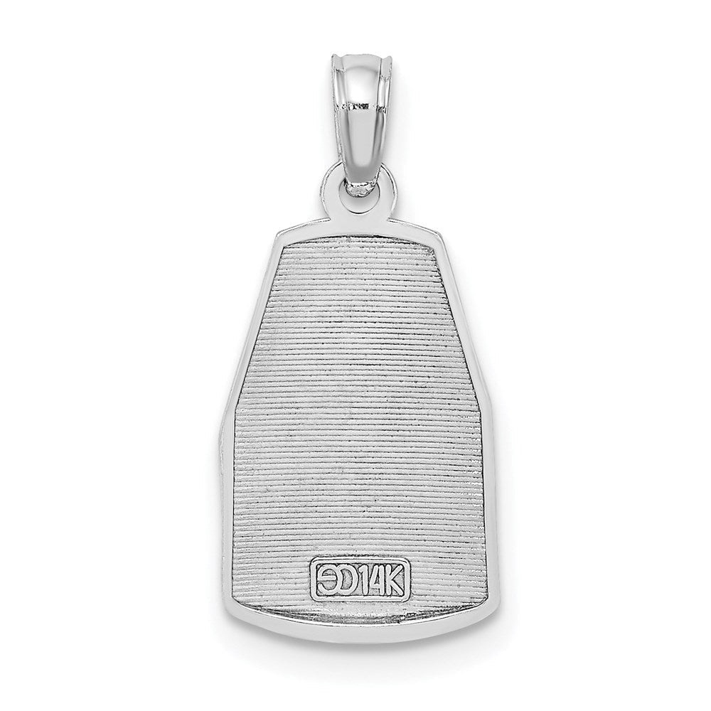 14K Weißgold Southern Most Point Usa / Key West Fl Charm