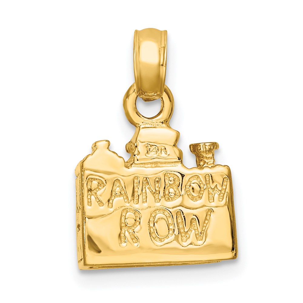 14K Gelbgold 3d Charleston Regenbogen Reihe Buildings