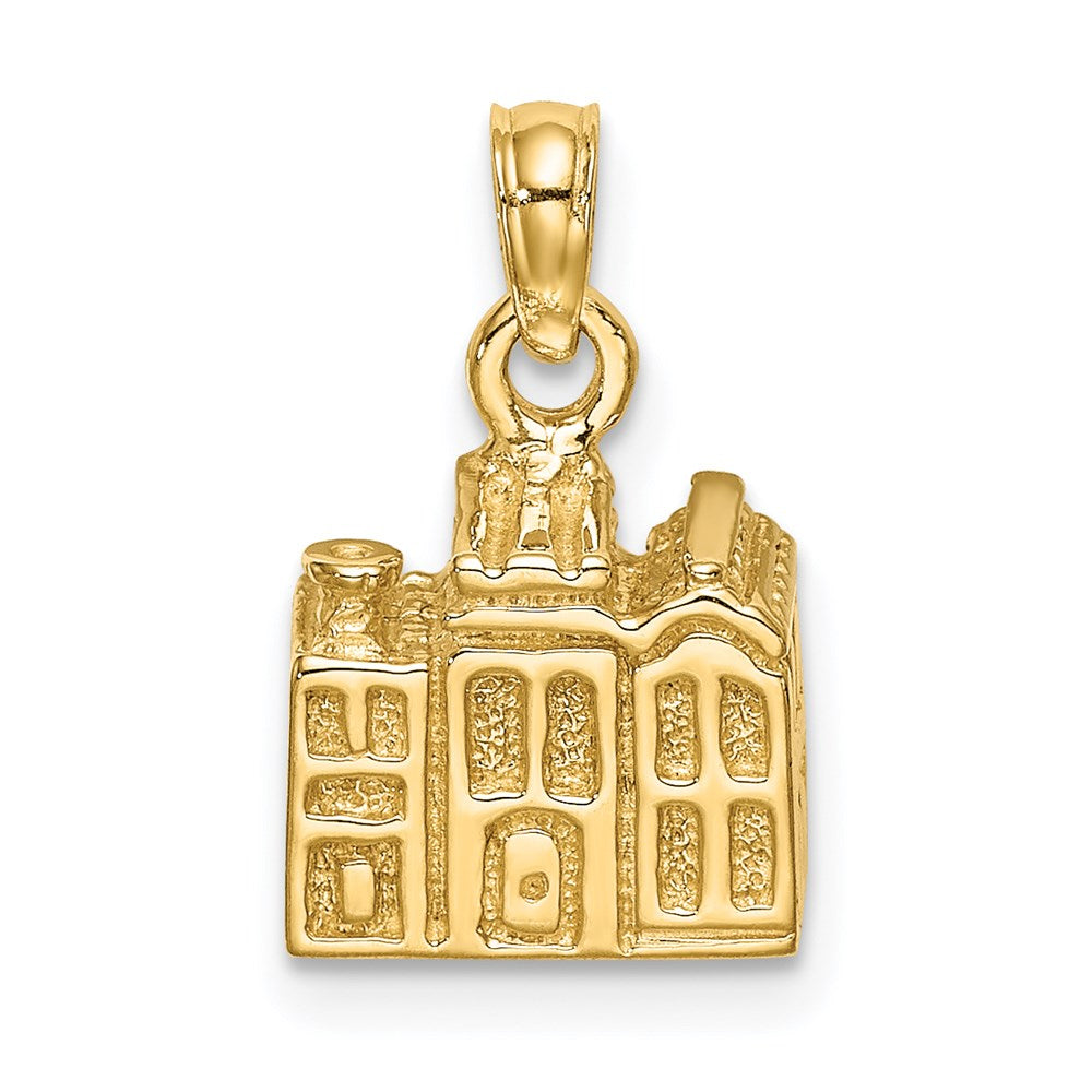 14K Gelbgold 3d Charleston Regenbogen Reihe Buildings