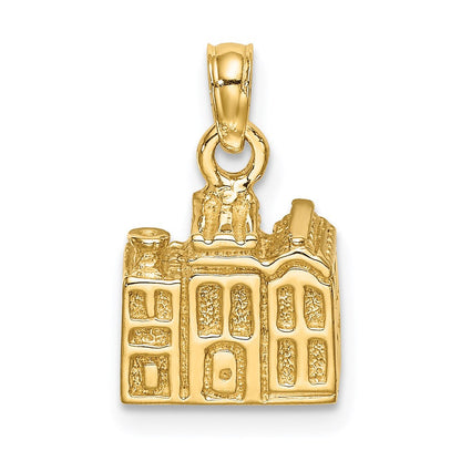 14K Gelbgold 3d Charleston Regenbogen Reihe Buildings