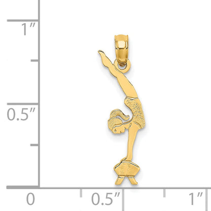 14K Gelbgold Gymnastics Charm
