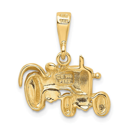 14K Gelbgold Traktor-Anhänger
