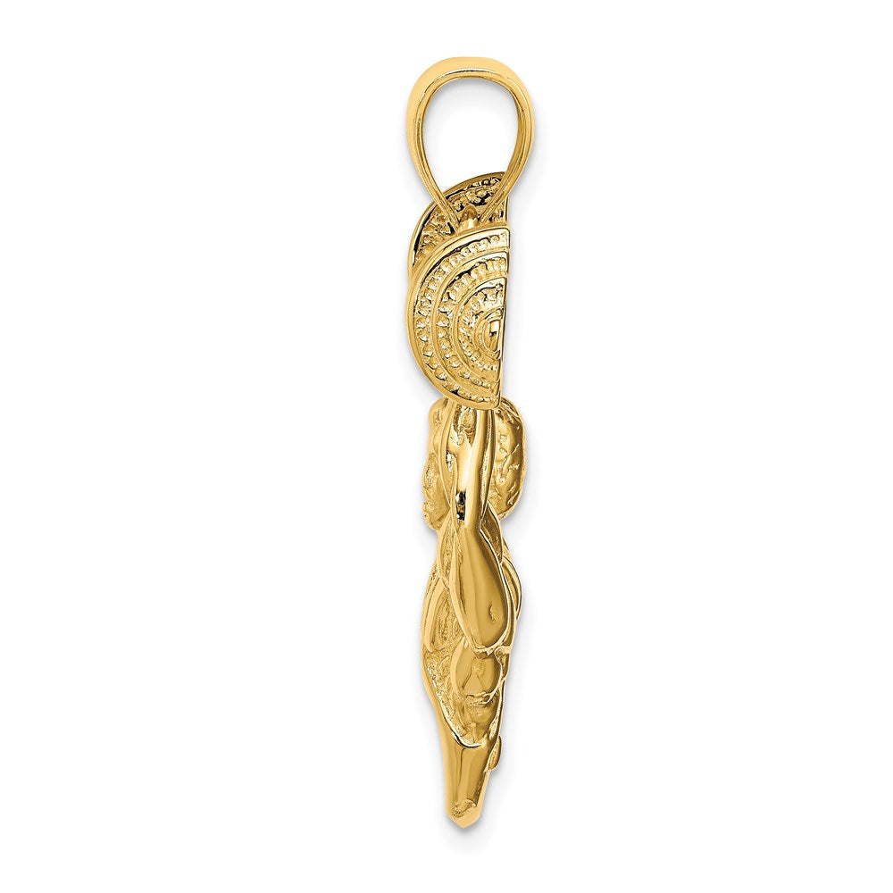 14K Gelbgold Bodybuilder-Anhänger