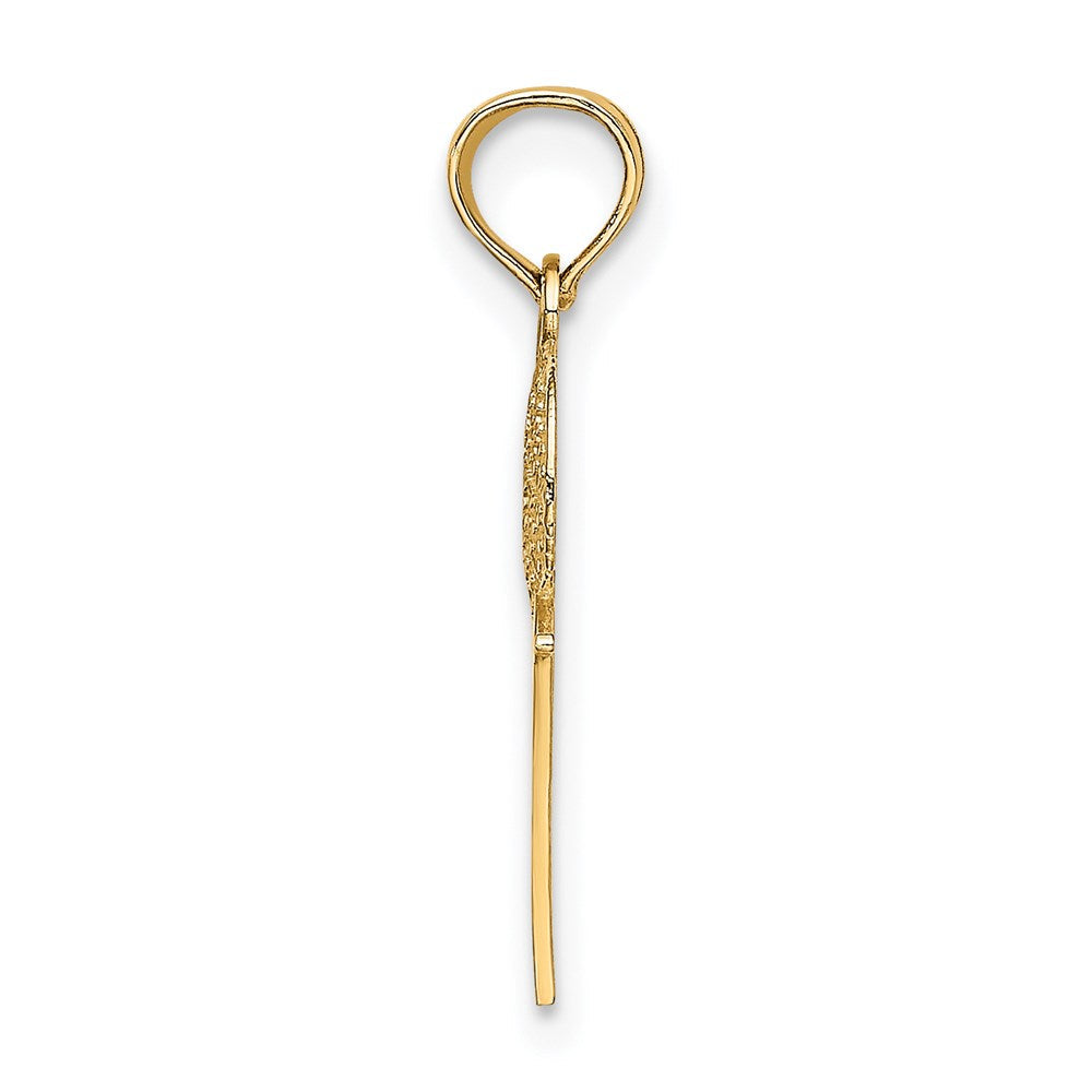 14K Gelbgold #1 Basketball mit Creole Charm