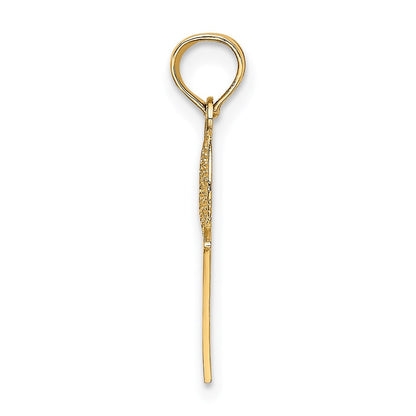 14K Gelbgold #1 Basketball mit Creole Charm