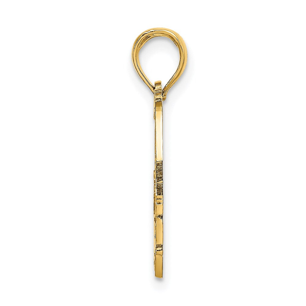 14K Gelbgold Cape Cod Karte Charm