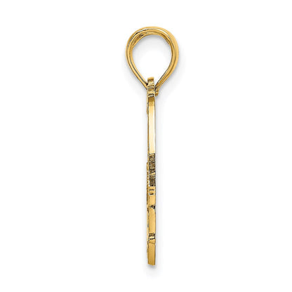 14K Gelbgold Cape Cod Karte Charm