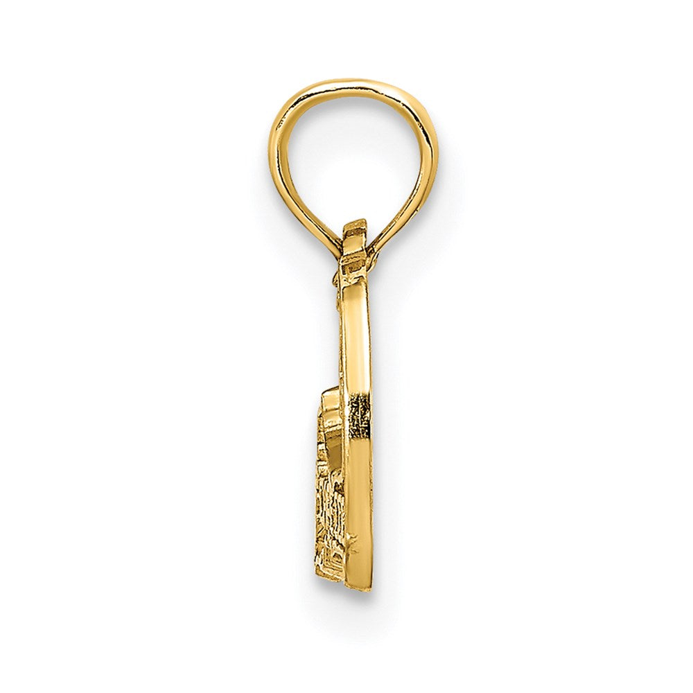 14K Gelbgold Cape Cod Karte Charm