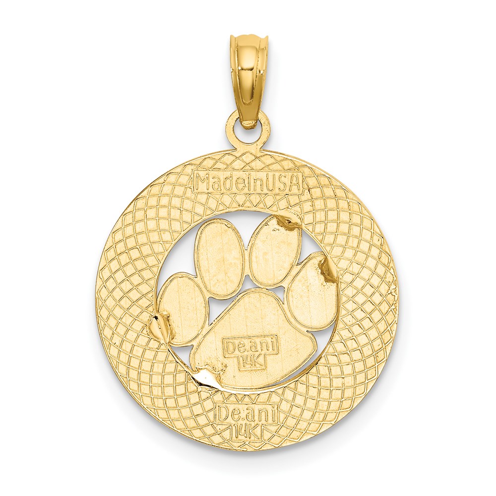 14K Gelbgold ALASKA-Charm mit Bärentatze