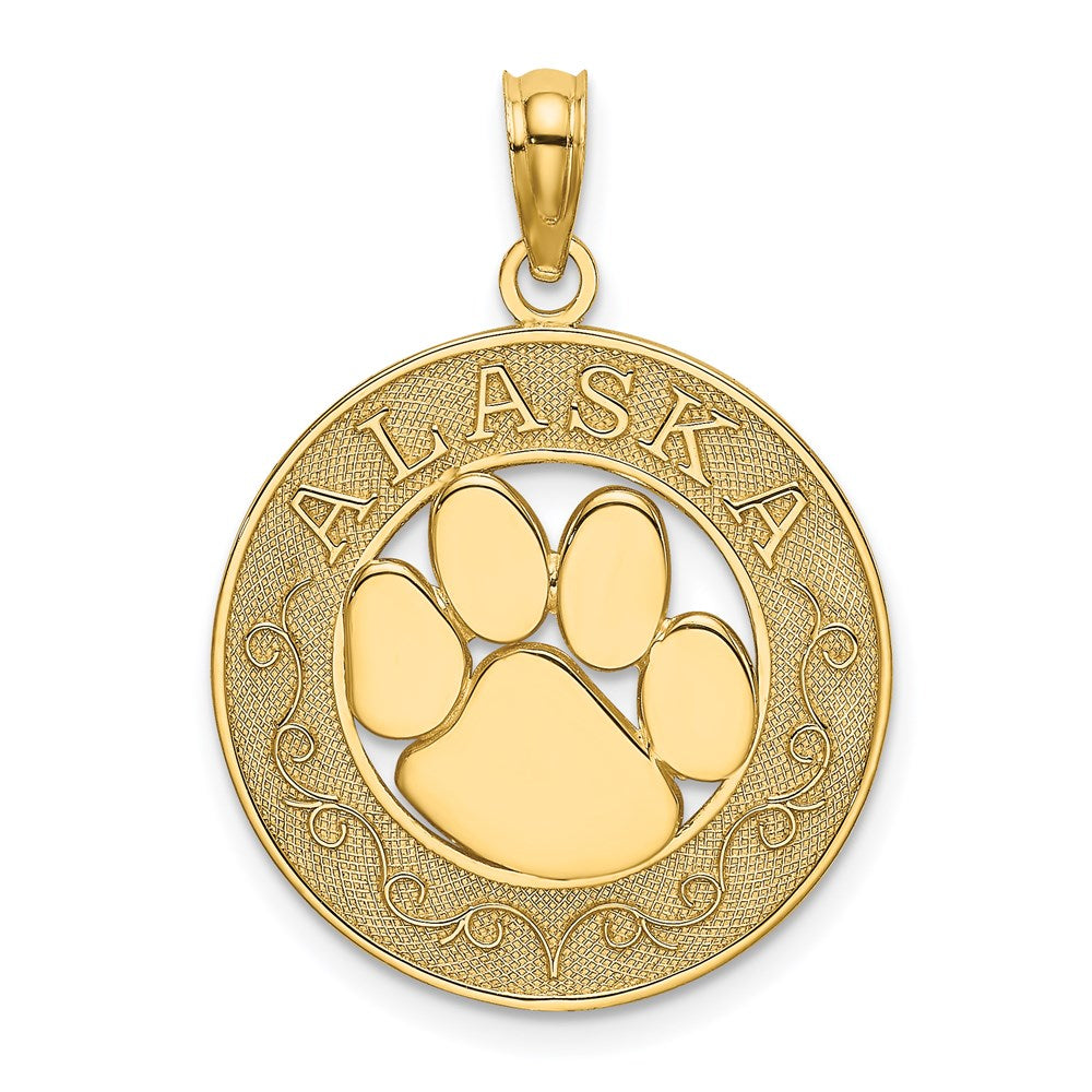 14K Gelbgold ALASKA-Charm mit Bärentatze