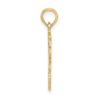 14K Gelbgold #1 Nana in Herz Charm