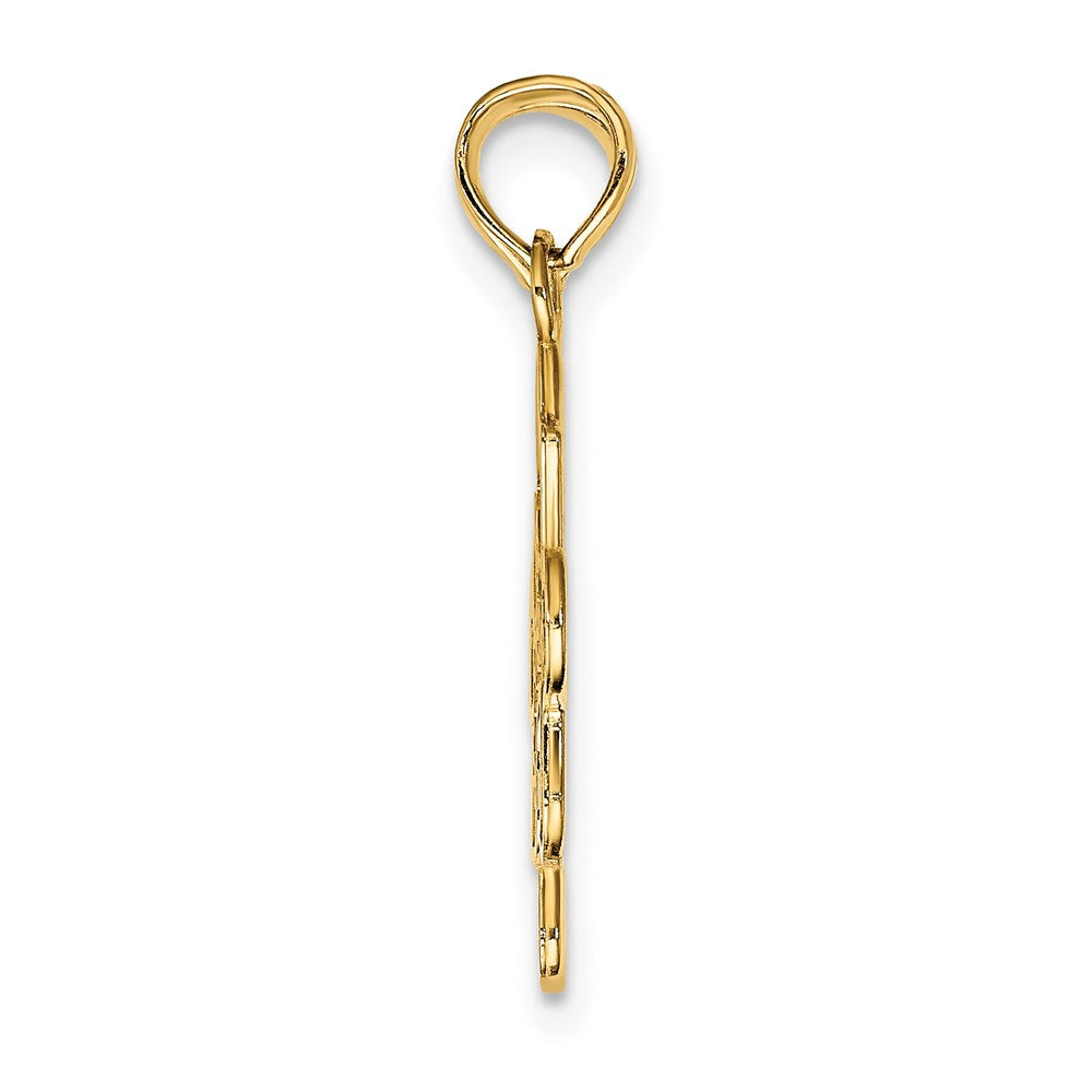 14K Gelbgold BEST FRIENDS Trennbarer Puzzleteile-Charm