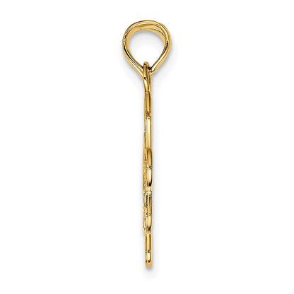 14K Gelbgold BEST FRIENDS Trennbarer Puzzleteile-Charm