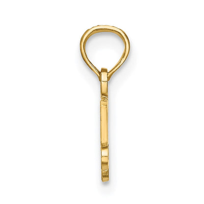 14K Gelbgold Poliert Granny Mädchen Charm