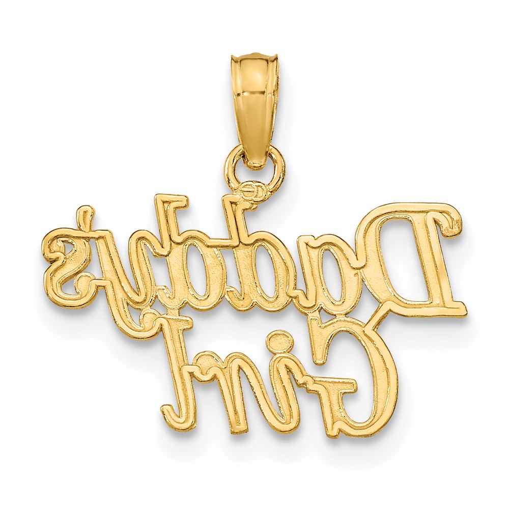 14K Gelbgold Daddy Mädchen Charm