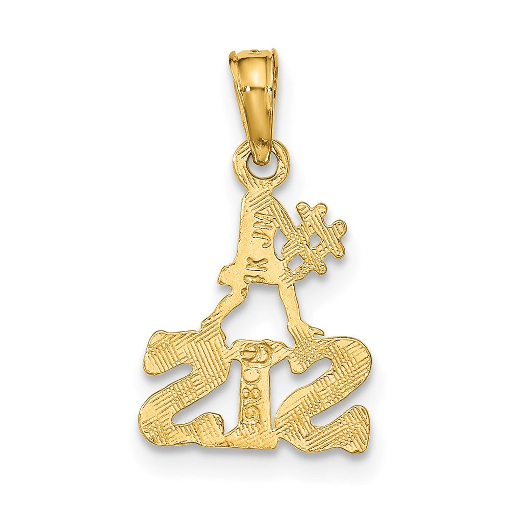 14K Gelbgold Poliert #1 Sis Charm